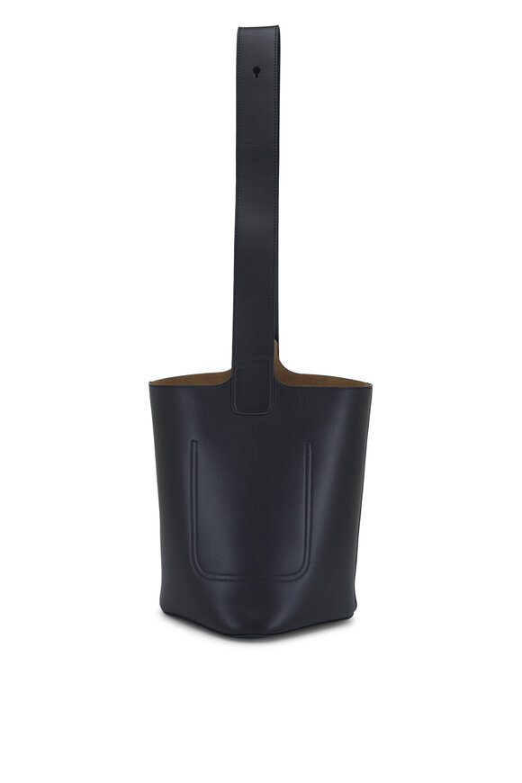 Loewe - Medium Pebble Black Leather Bucket Bag