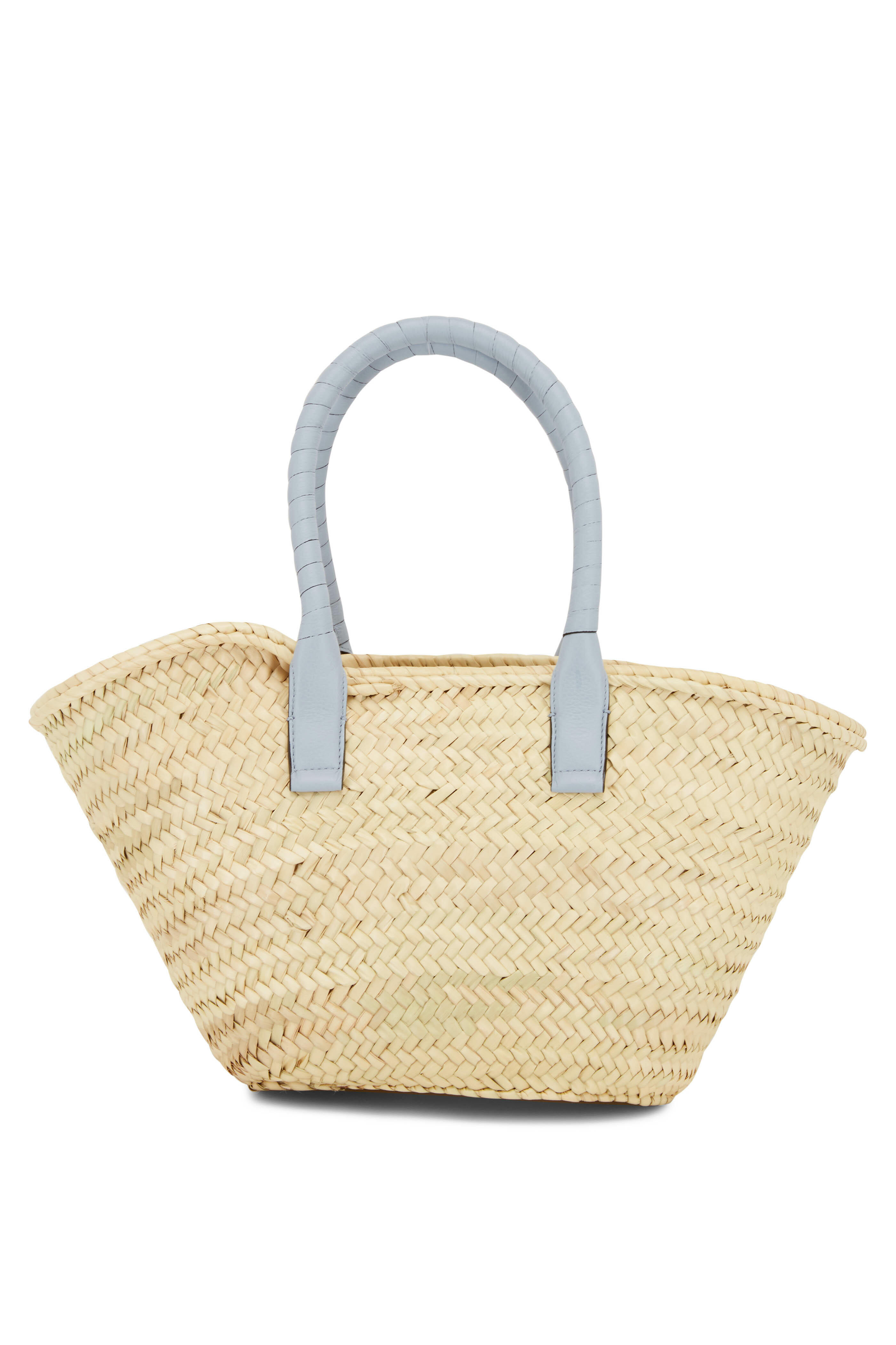 Chloé - Medium Marcie Light Blue Raffia Tote