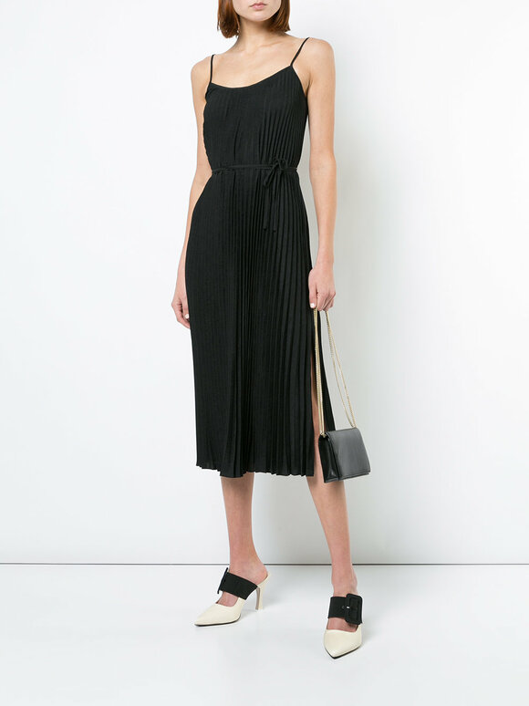 Vince - Black Pleated Cami Dress