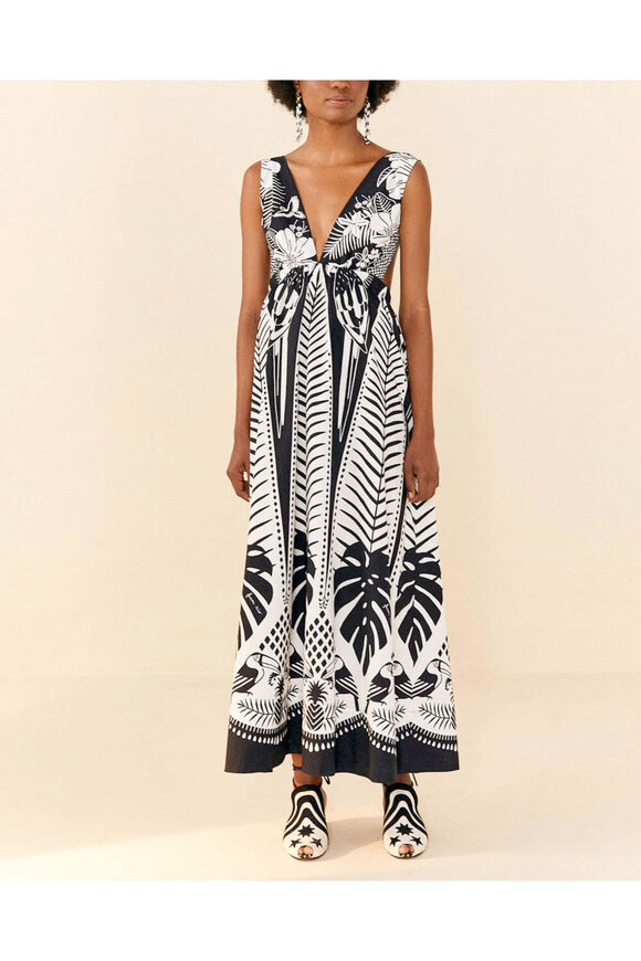 chinese dress ladies Farm Rio Floral Off-Shoulder Maxi Dress