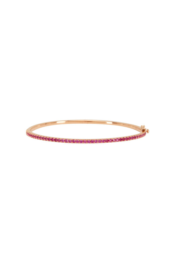 Kwiat - Pink Sapphire Slim Stack Bangle