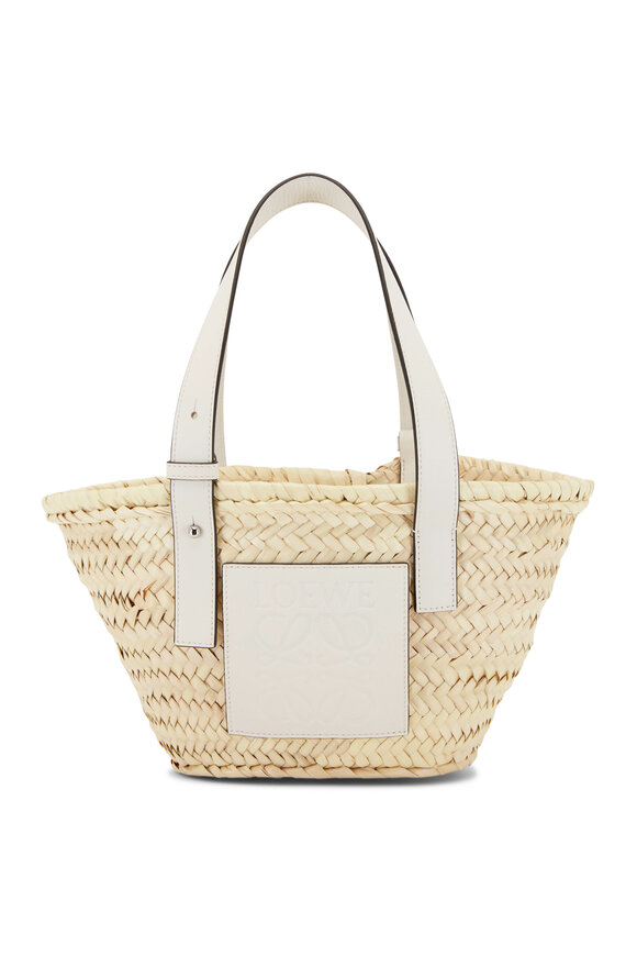 Loewe - Natural & White Small Basket Bag