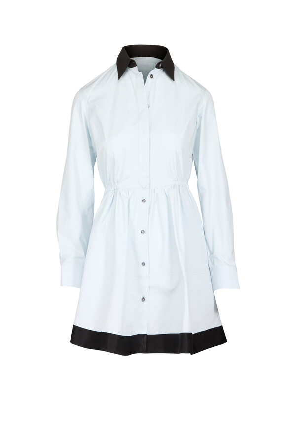 Lanvin Baby Blue Short Shirt Dress