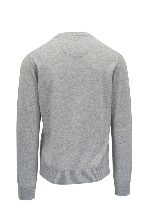 Orlebar Brown - Levar Oyster Gray Cashmere Crewneck Sweater