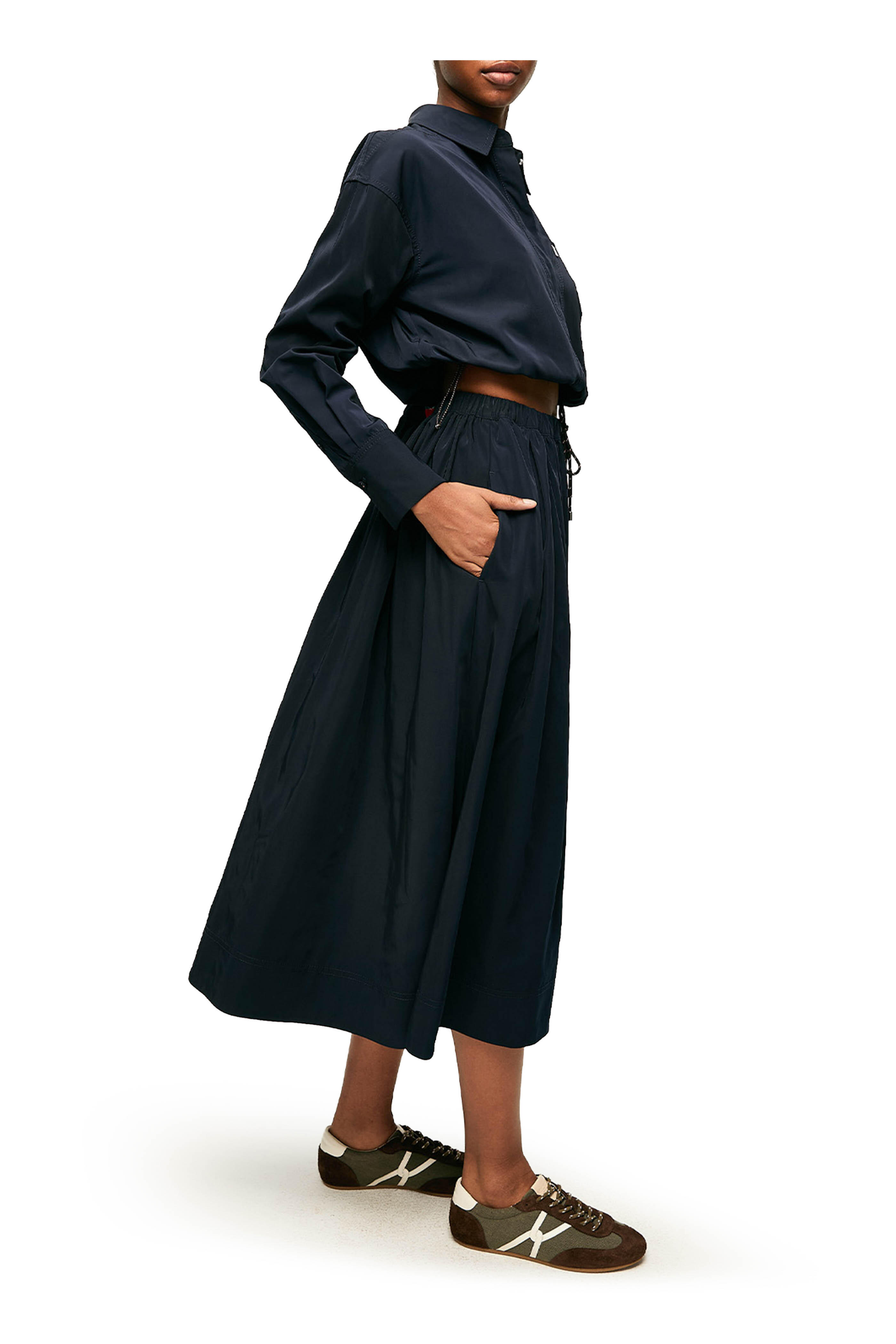 Veronica Beard - Wilfred Navy Bungee Button Up Shirt