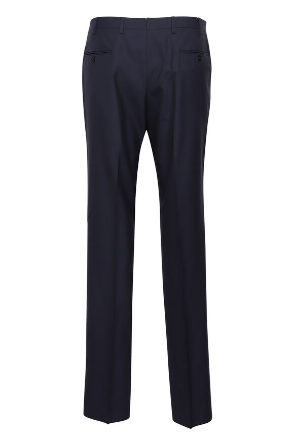 Sartorio Navy Blue Wool Suit - view 4
