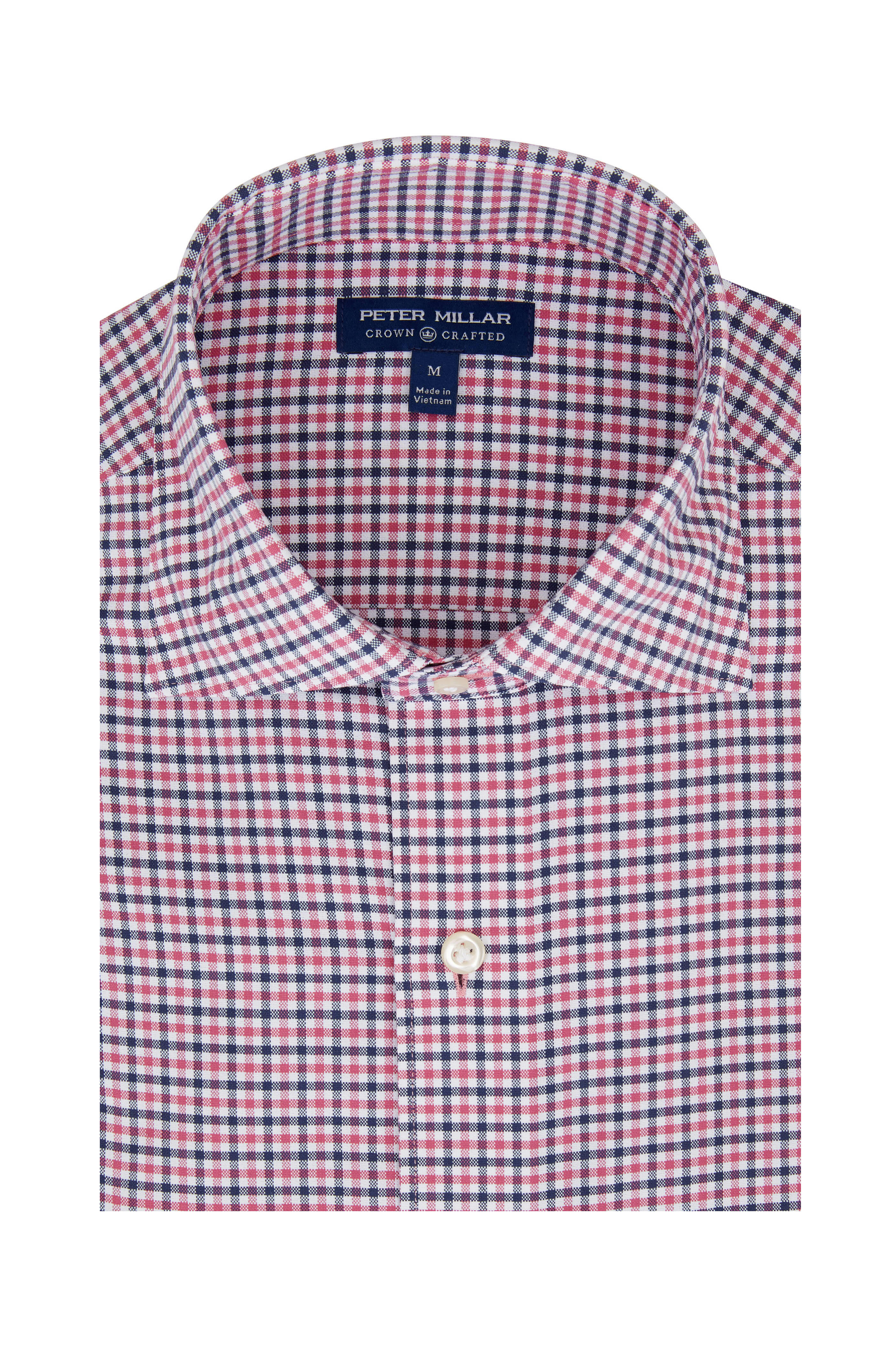 Peter Millar - Armstrong Red & Blue Gingham Sport Shirt