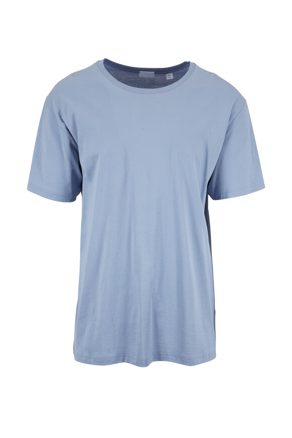Handvaerk - Dusty Blue Crewneck T-Shirt