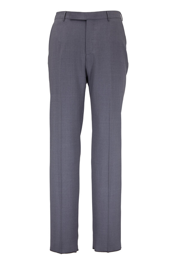 Zegna - Charcoal Gray High Performance Wool Pant