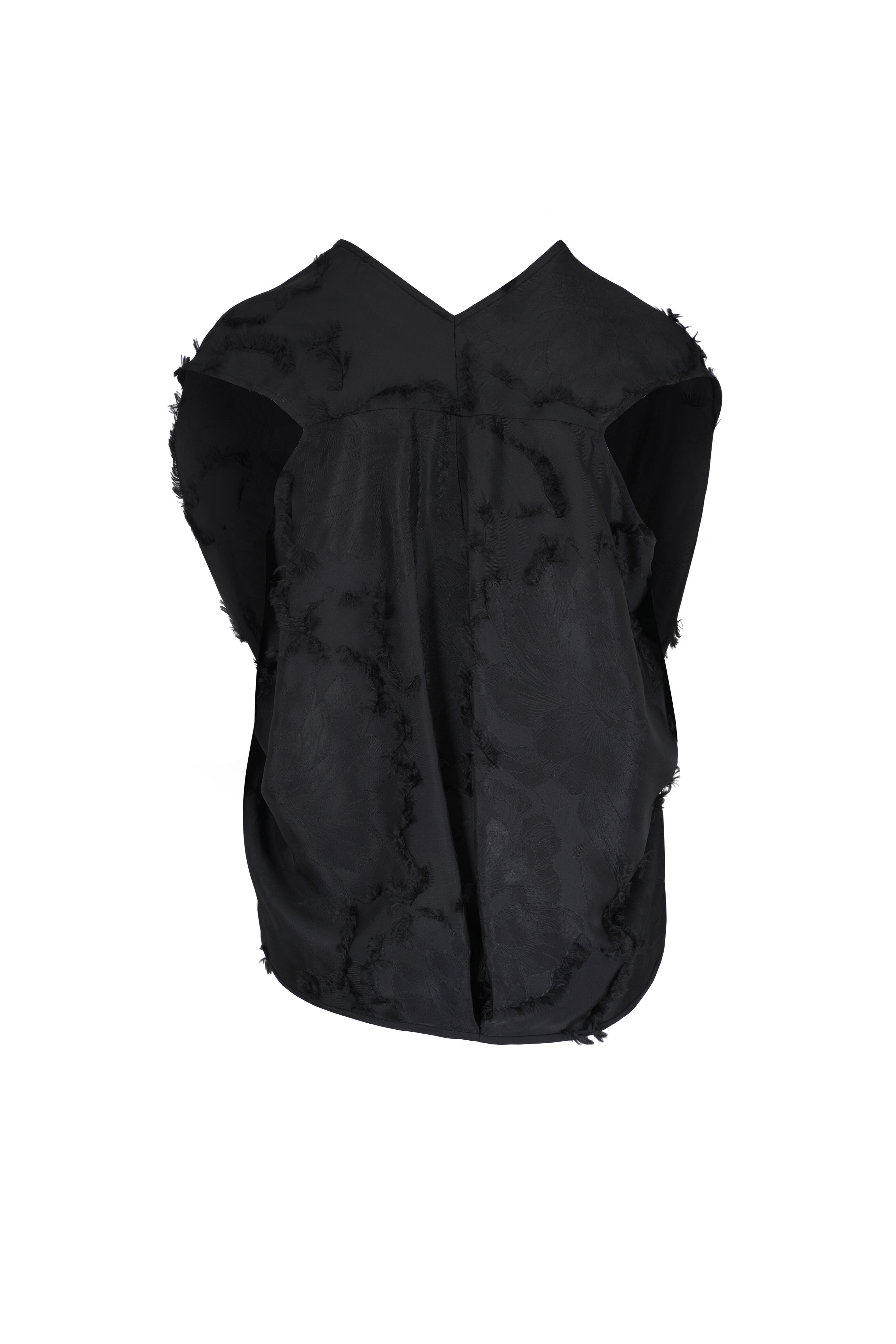 Zero + Maria Cornejo - Ina Lotus Coupe Black Top