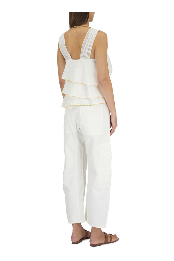 Dorothee Schumacher - Summer Waves White Tiered Top