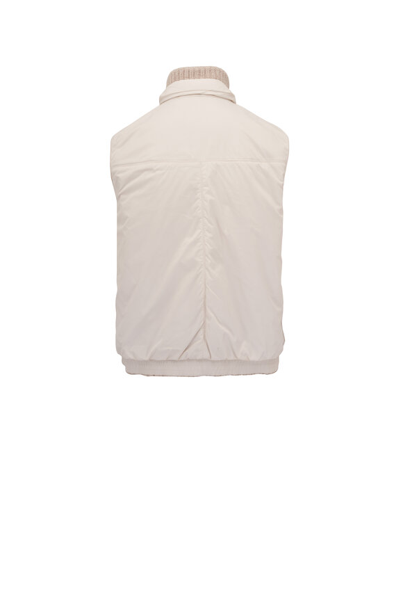 Brunello Cucinelli - Feather Cashmere Ribbed Reversible Vest