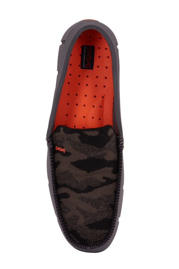 Swims - Night Camo & Gray Knit Venetian Loafer