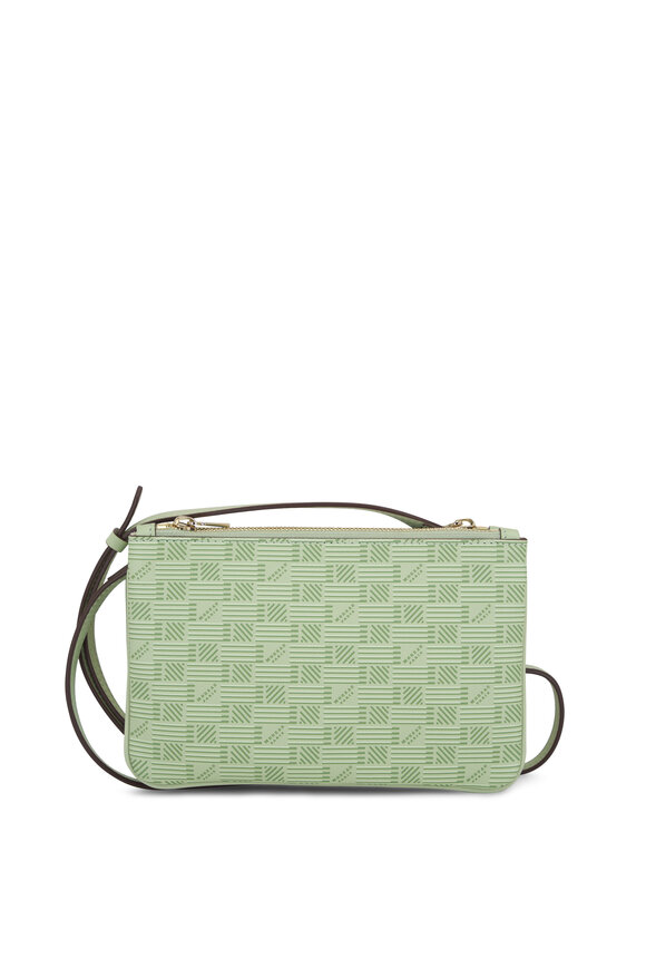 Moreau Paris - Promenade Mint Double Pouch Crossbody Bag 