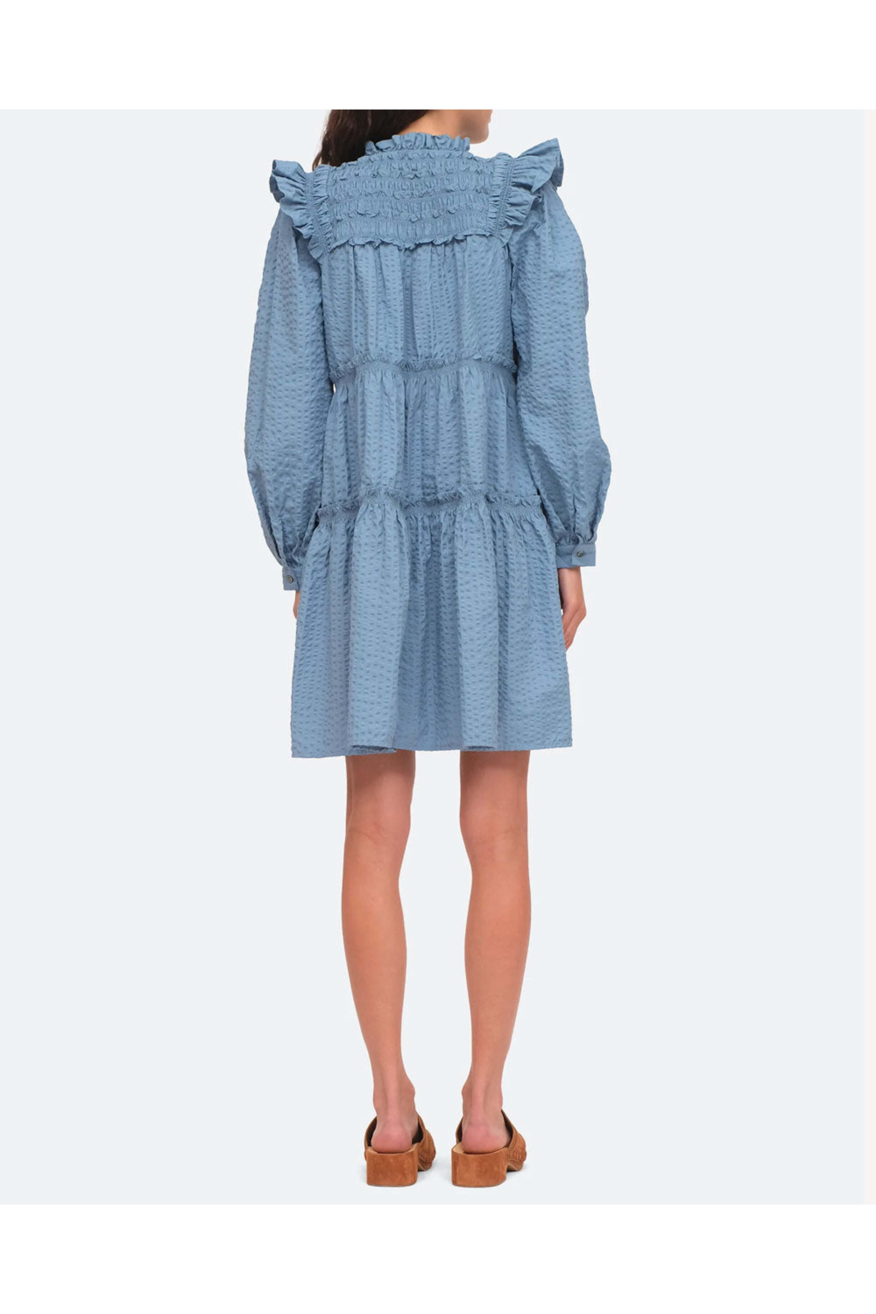 Sea NYC - Blue Sevyn Seersucker Dress