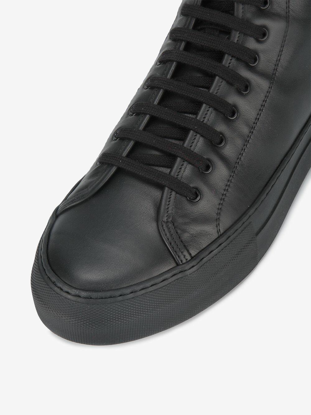 Woman by Common Projects - Women's Tournament High Super Black Hi-Top Sneaker
