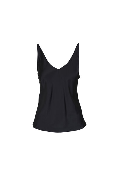 Saint Laurent - Black Pointelle Knit Crop Top | Mitchell Stores
