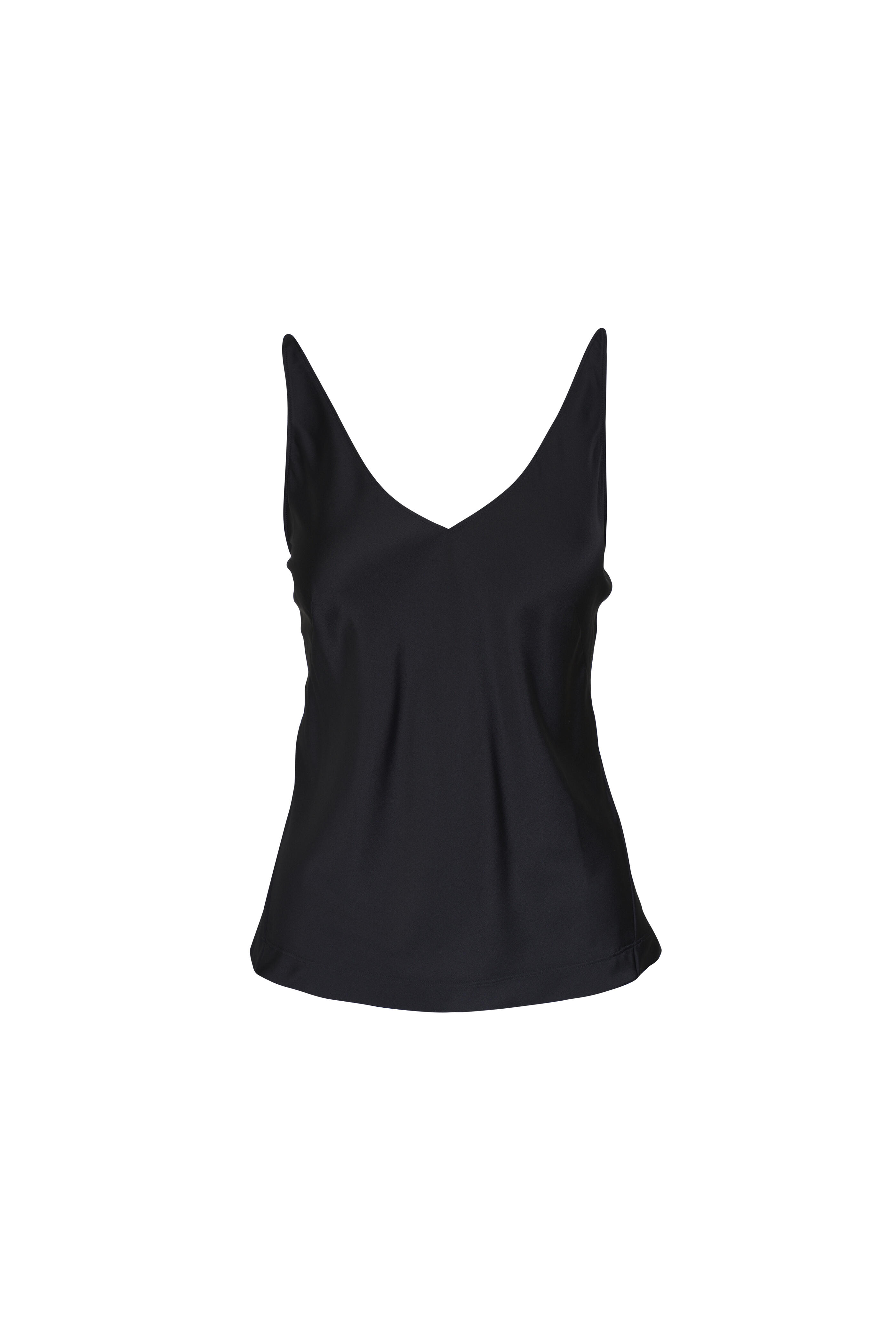 Dorothee Schumacher - Sense Of Shine Black Stretch Silk Cami