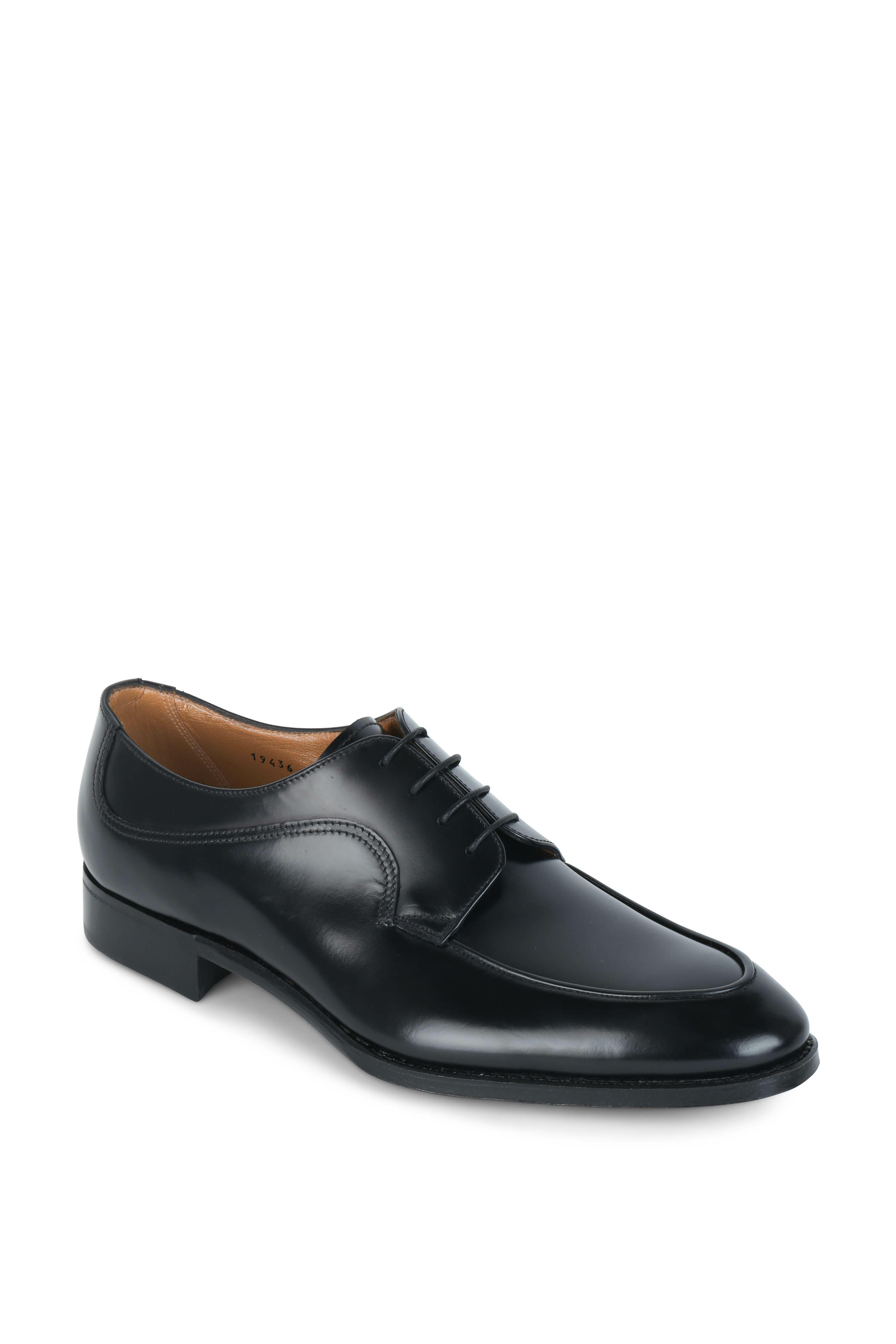 Gravati - Black Leather Derby Shoe
