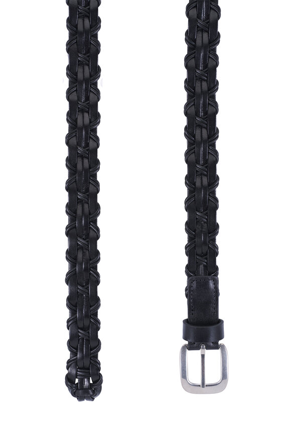 The Row Black Leather Braided Cord Belt - view 2