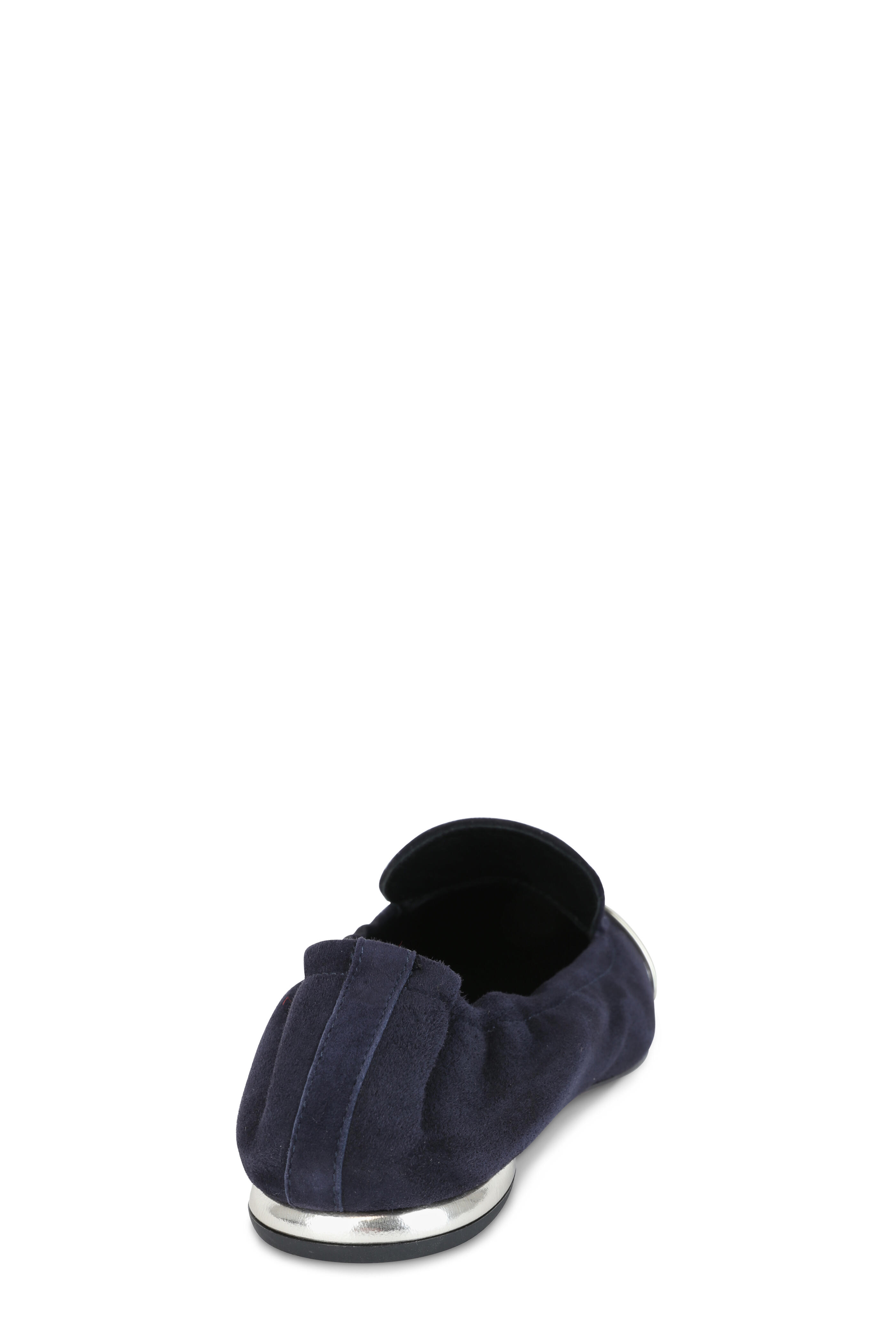 AGL Navy Blue Suede Ballet Flat Mitchell Stores