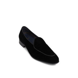 Di Bianco - Vomero Black Velvet Dress Shoe | Mitchell Stores display picture 3