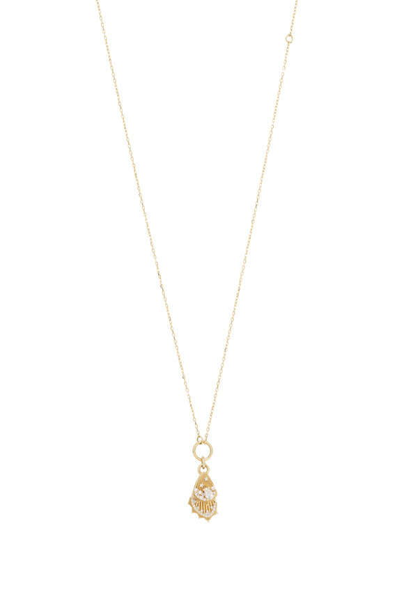Foundrae Encrusted Butterfly Wings Miniature Necklace - view 1