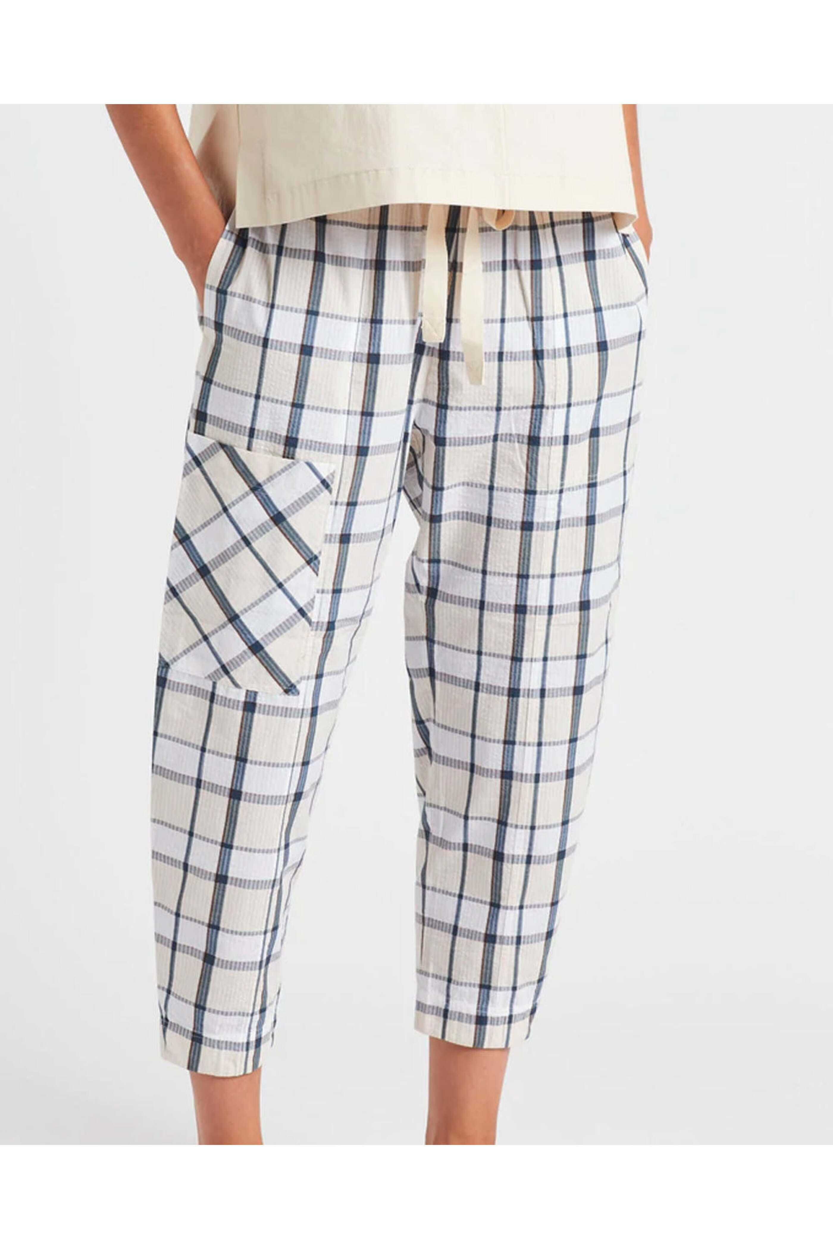 Lee Mathews - Blue Check Wiley Pant