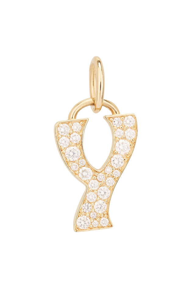 Marlo Laz - 14k Yellow Gold Mini Porte Bonheur Charm