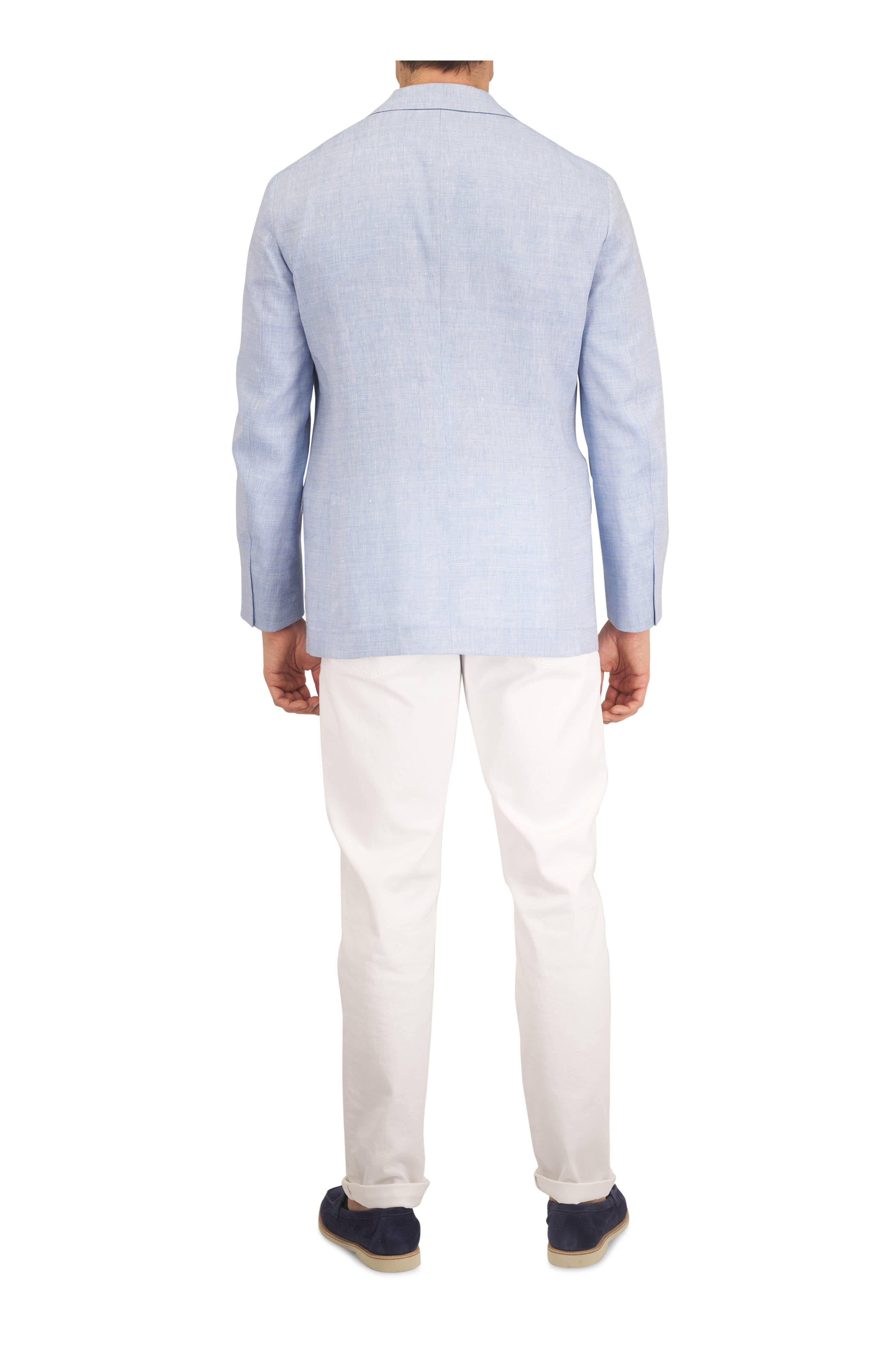 Brunello Cucinelli - Light Blue Linen & Wool Sportcoat