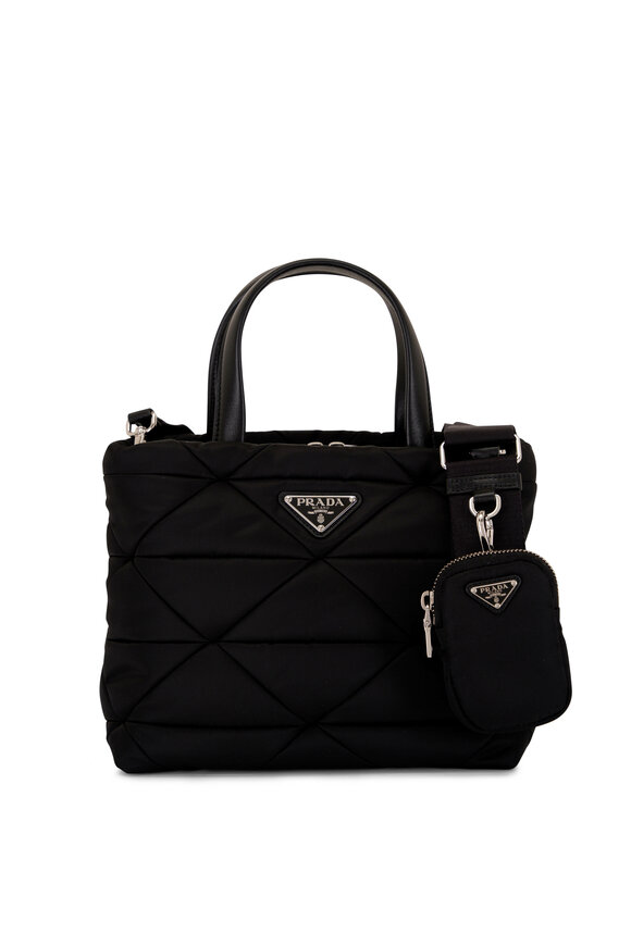 Prada - Black Padded Re-Nylon Tote Bag 