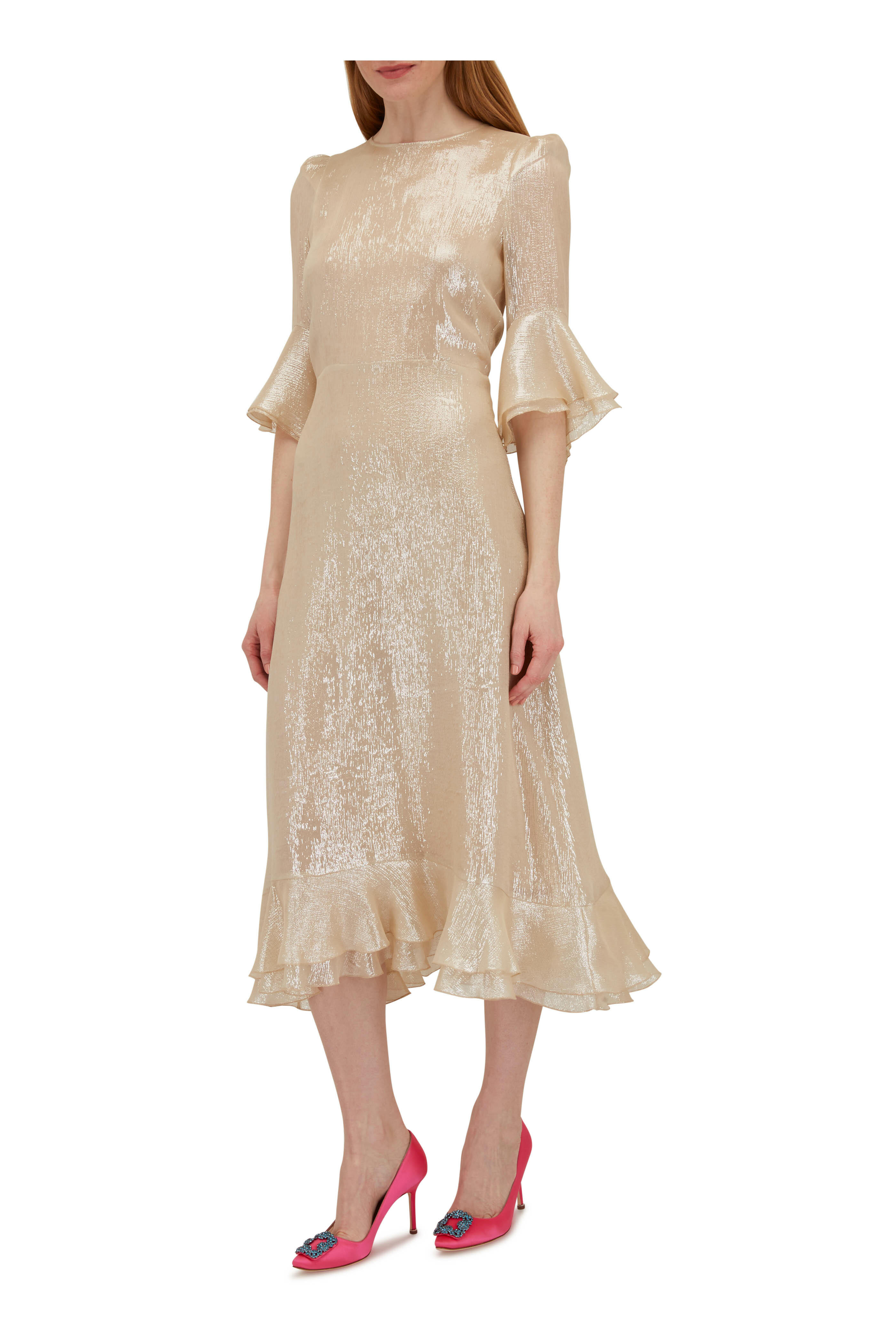 Dorothee Schumacher - Shimmering Shine Shiny Cream Dress