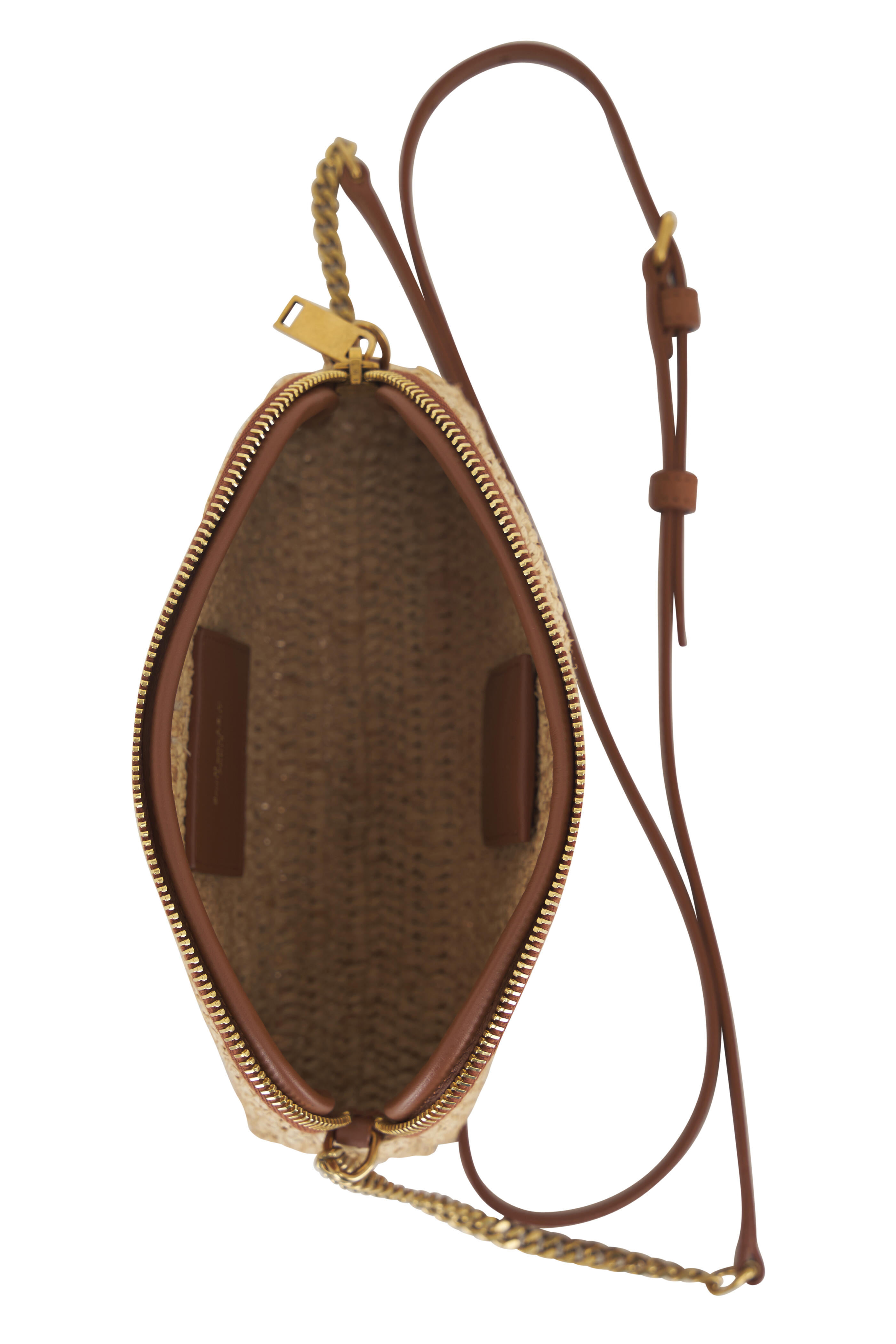 ★SAINT LAURENT★関税込♪日本未入荷♪Gaby raffia バッグ SAINT LAURENT Mini Gaby Raffia Pouch with Chain Saint Laurent