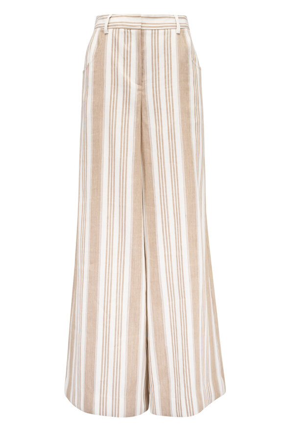 TWP Demie Khaki & White Pant