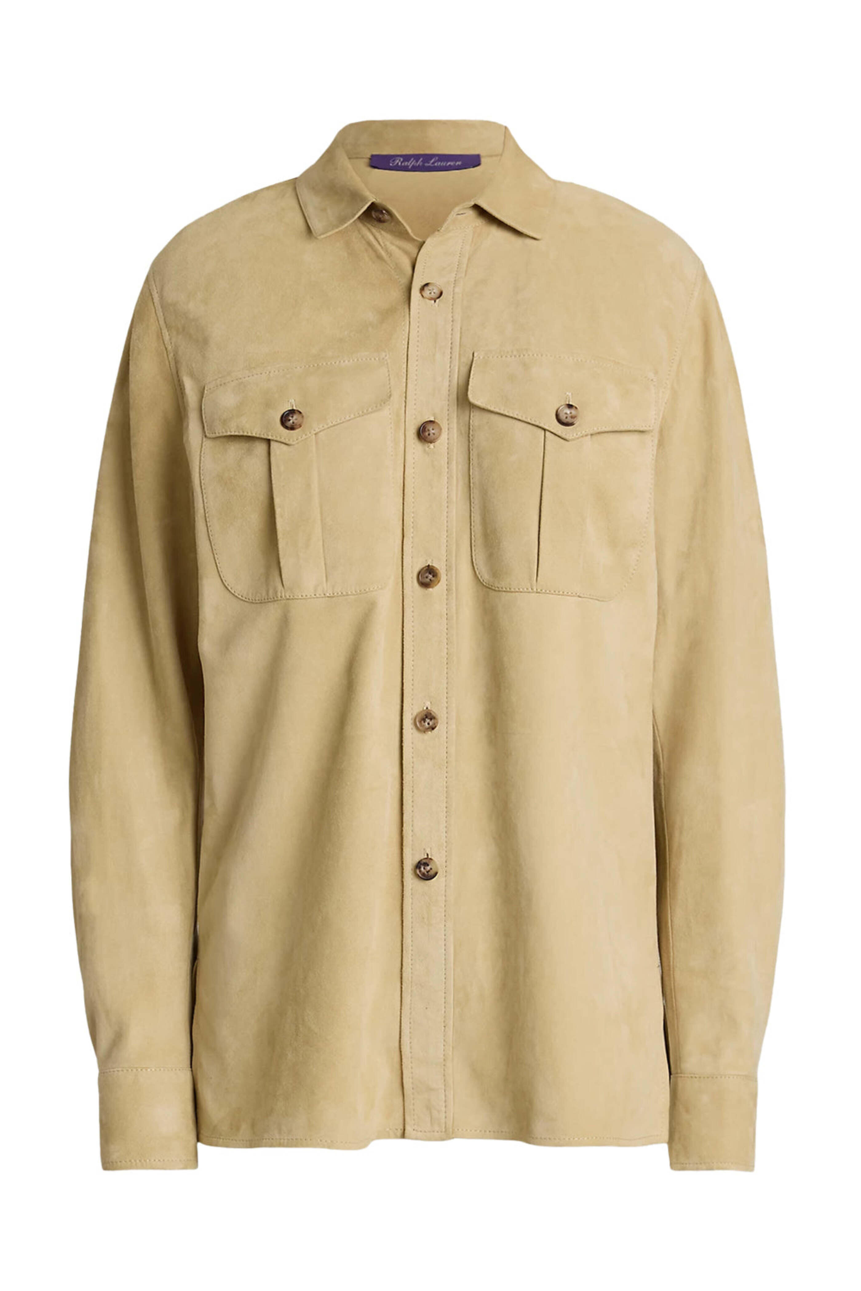 Ralph Lauren - Icon Tan Suede Landry Button Up Shirt
