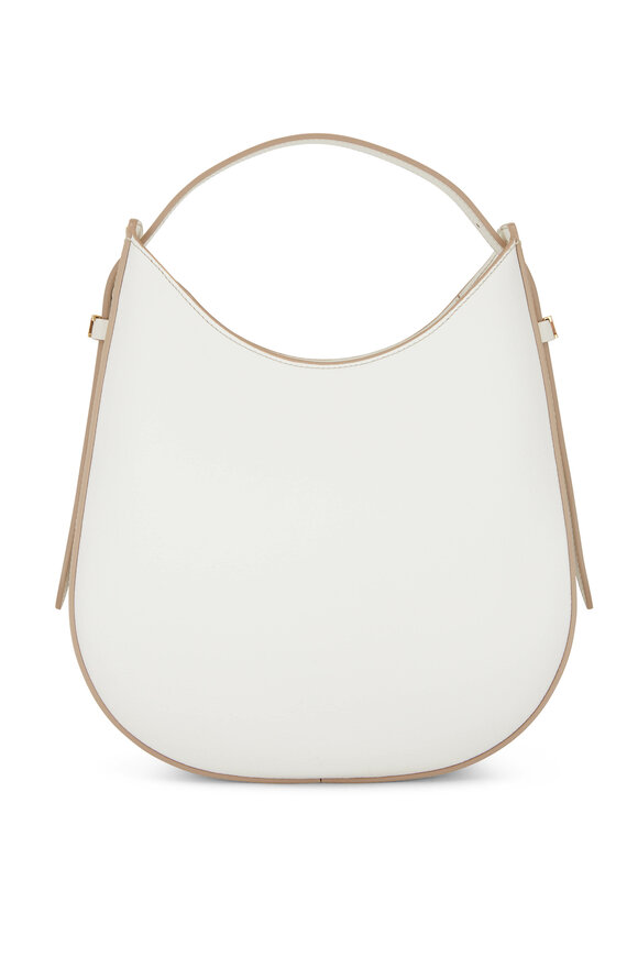 Tod's - Oboe White Leather Small Hobo