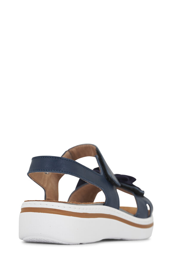 Ron White - Frances French Navy Blue Sandal