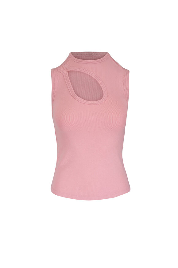 AG Miah Sparkling Rose Cut-Out Tank - view 1