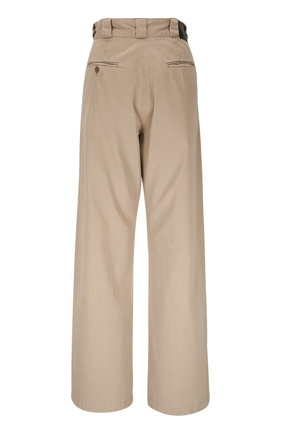 R13 - Khaki Wide Leg Skate Pant 