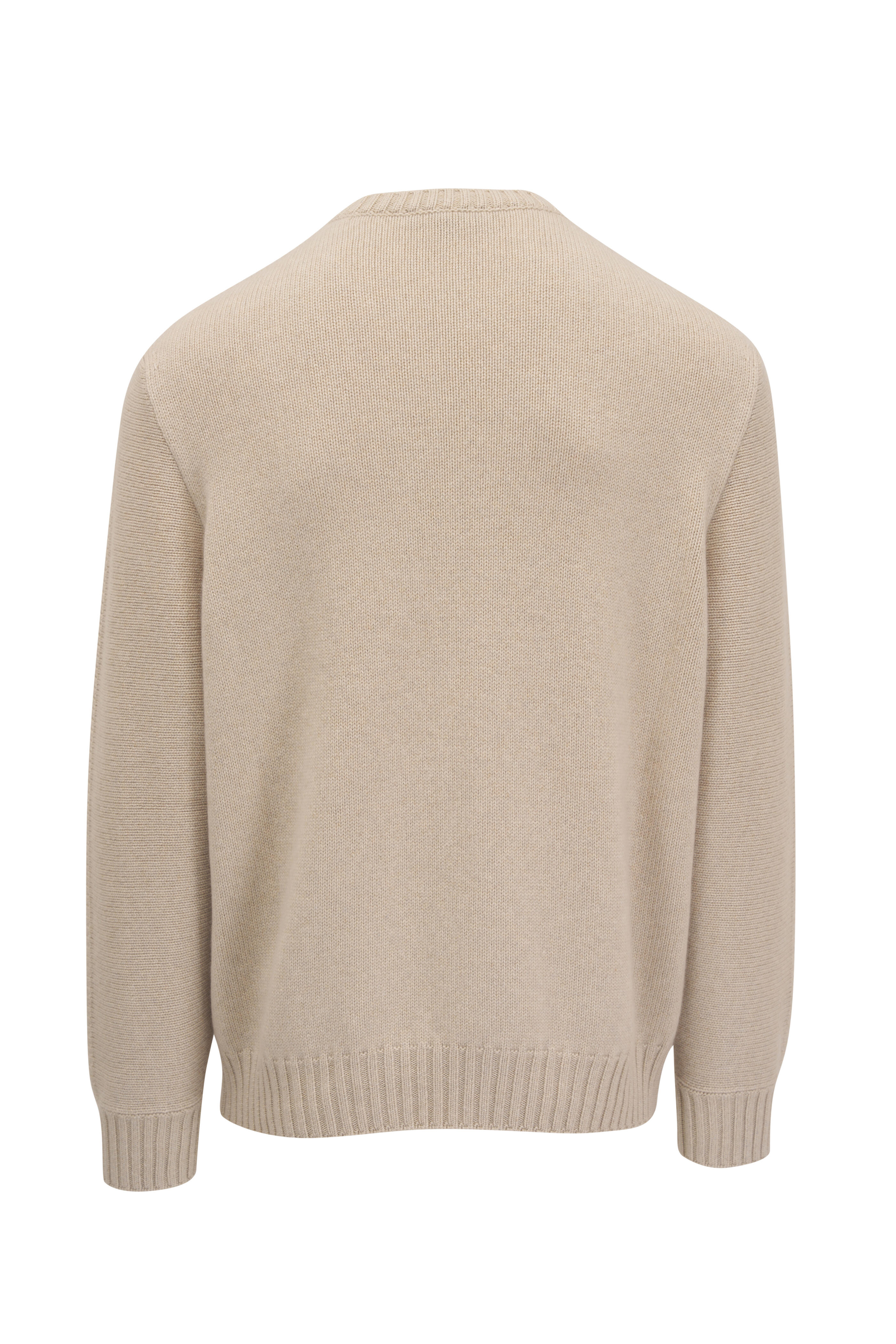 Loro Piana - Cervatto Ivory Cashmere Crewneck Sweater