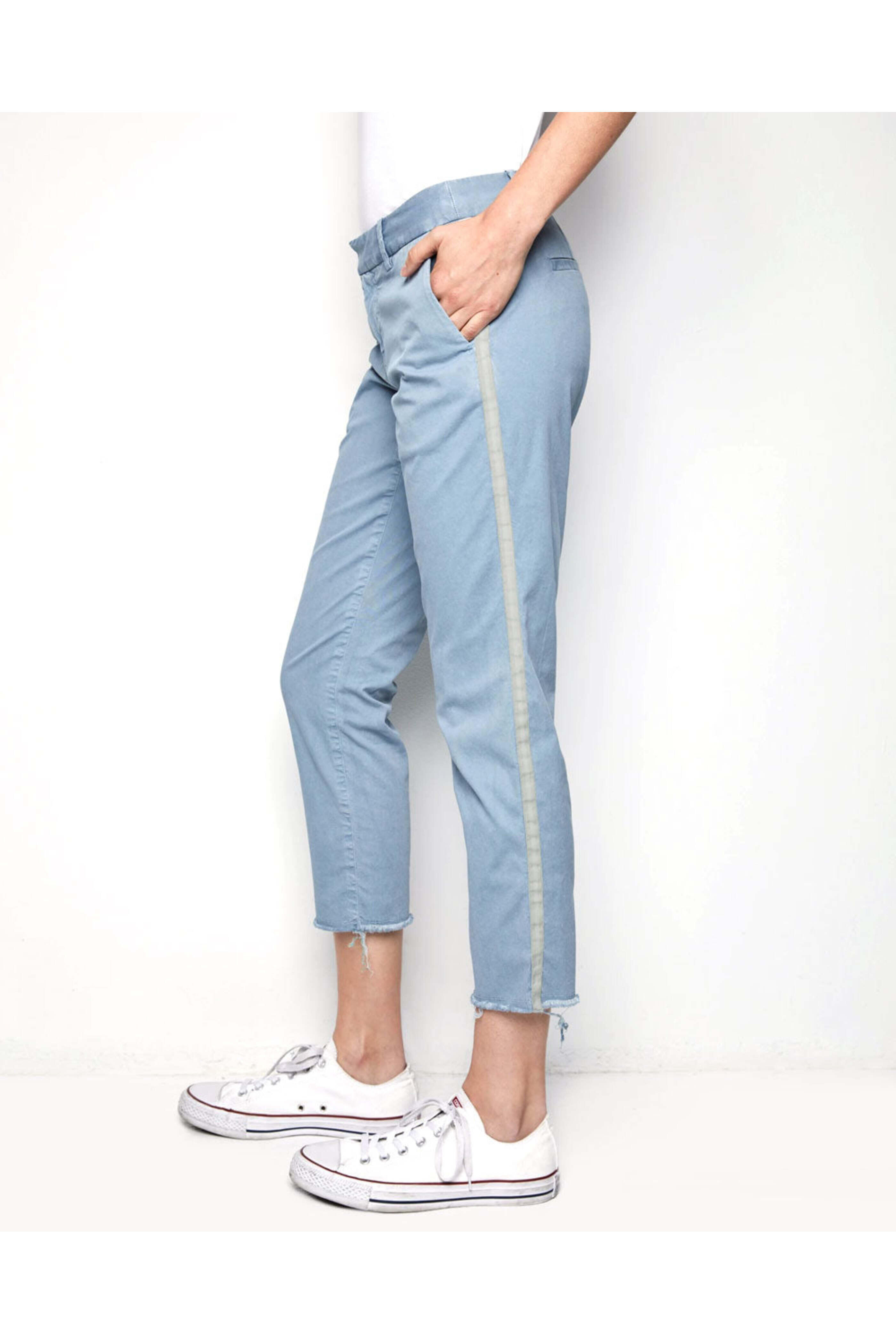 Nili Lotan - Steel Blue East Hampton Pant With Tape