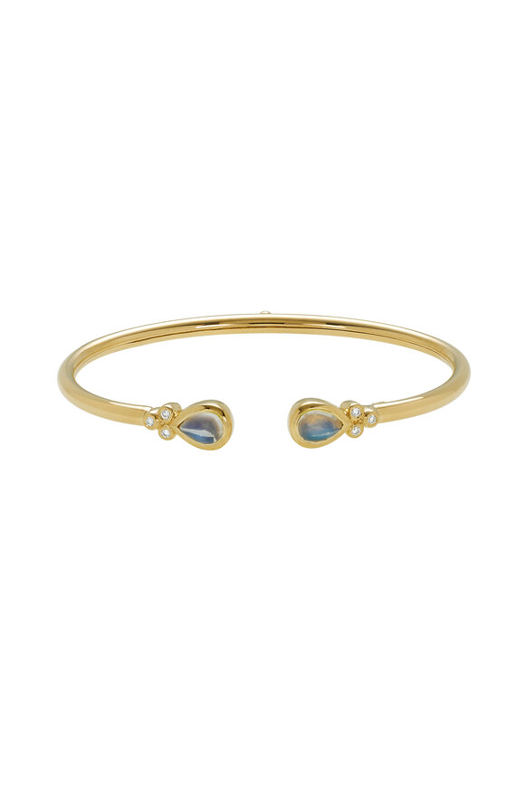 Temple St. Clair - 18K Yellow Gold Blue Moonstone Bellina Bracelet