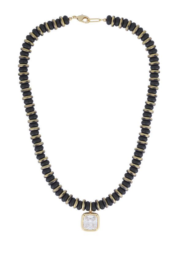Cristina V. Black Onyx Stone Necklace - view 1