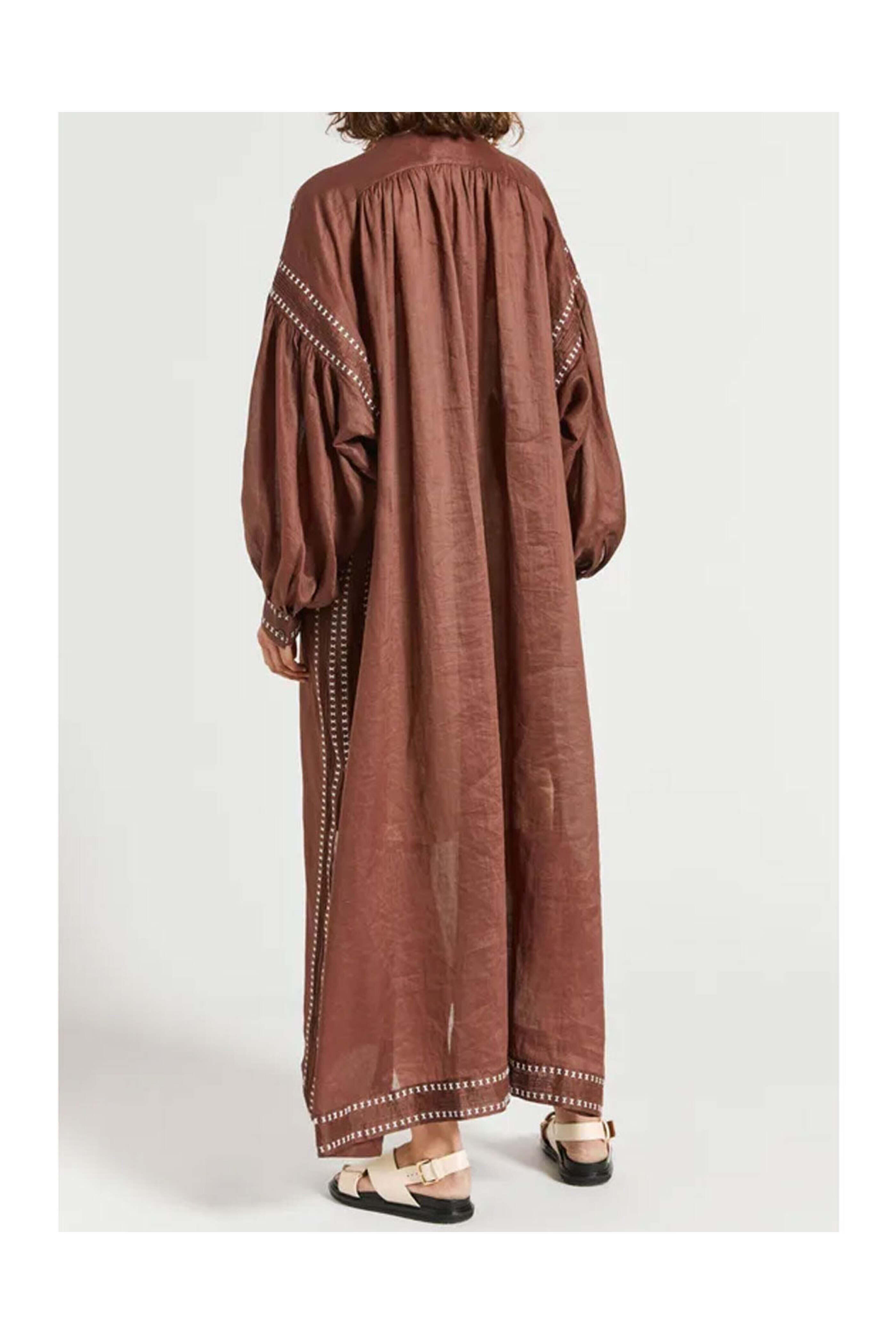 Lee Mathews - Chocolate Sylvie Maxi Dress