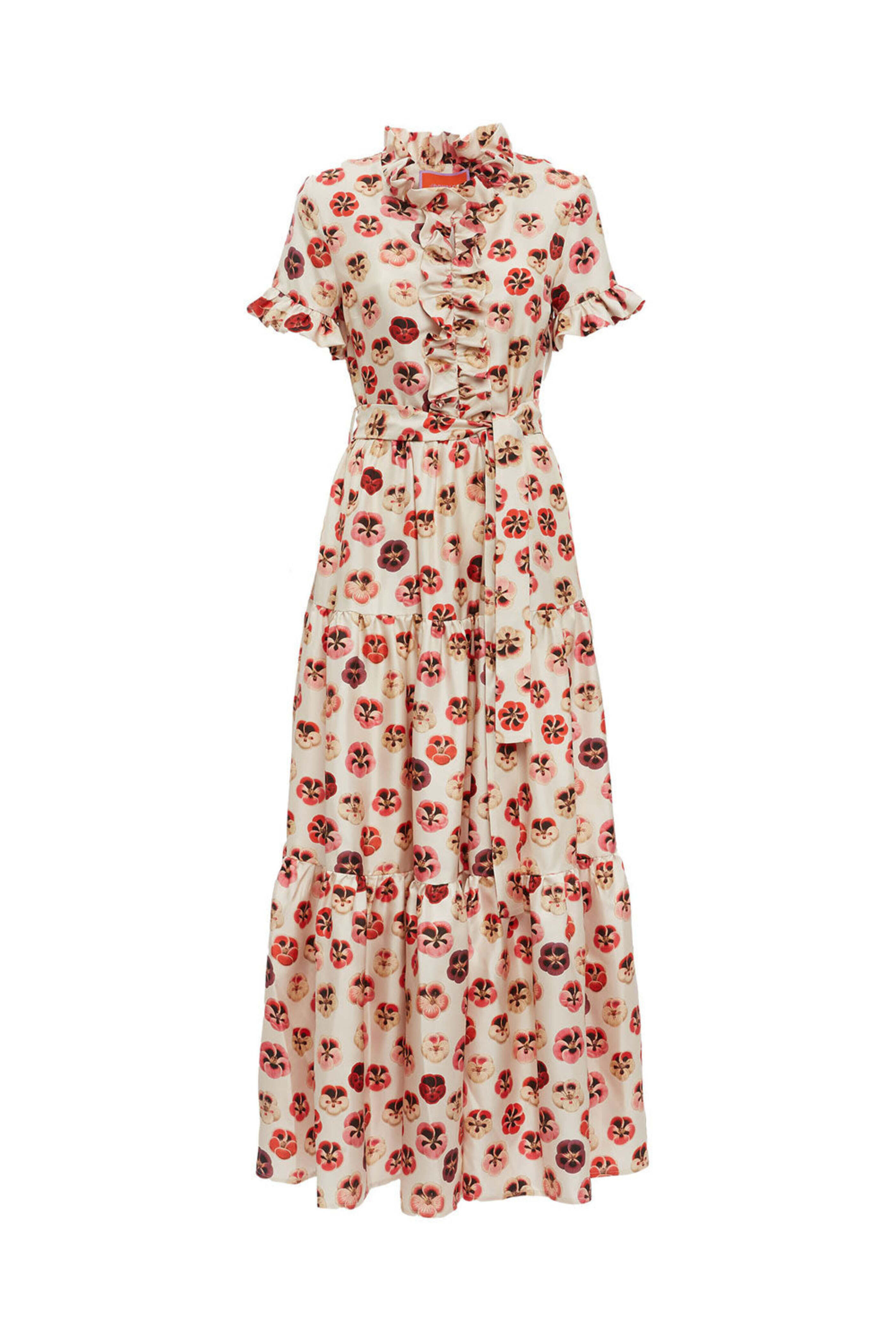 La DoubleJ - Micro Pansy Long and Sassy Dress in Silk Twill