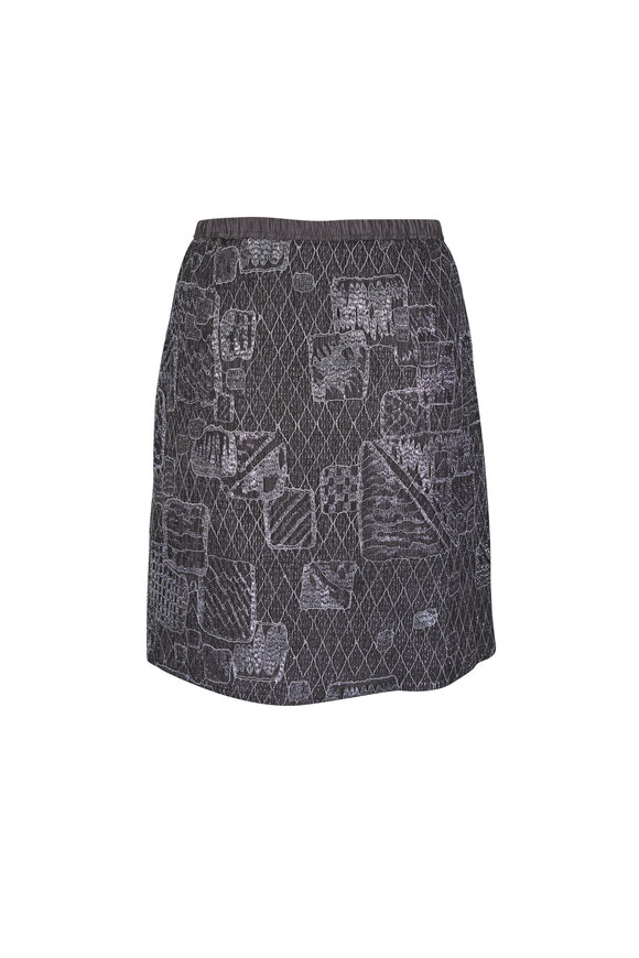 Peter Cohen Rink Silver Lace Mini Skirt - view 2