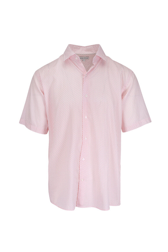 Peter Millar Tamarama Venetian Pink Short Sleeve Sport Shirt - view 1