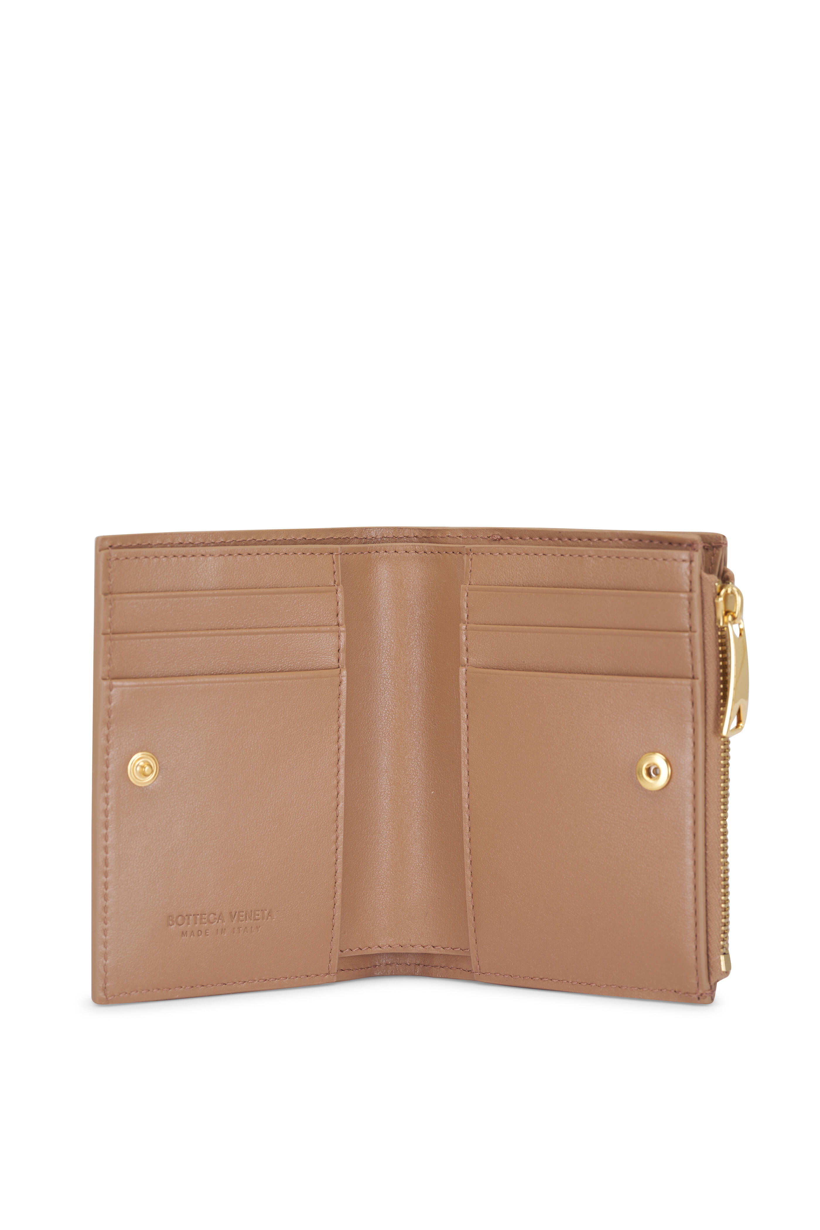 Bottega Veneta - Small Biscuit Intrecciato Leather Bi-Fold Wallet