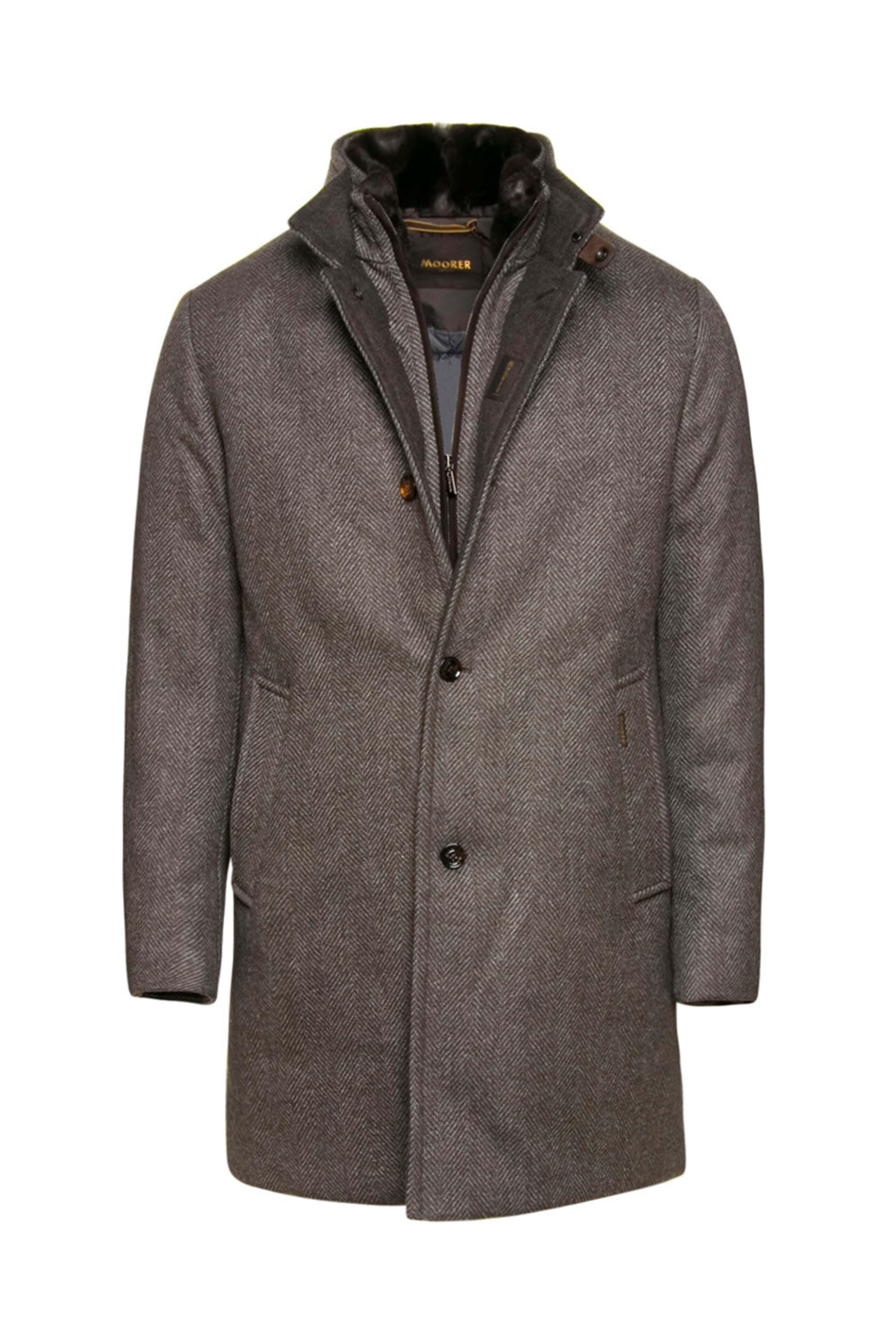 Moorer - Brown Fur Lined Bond Jacket