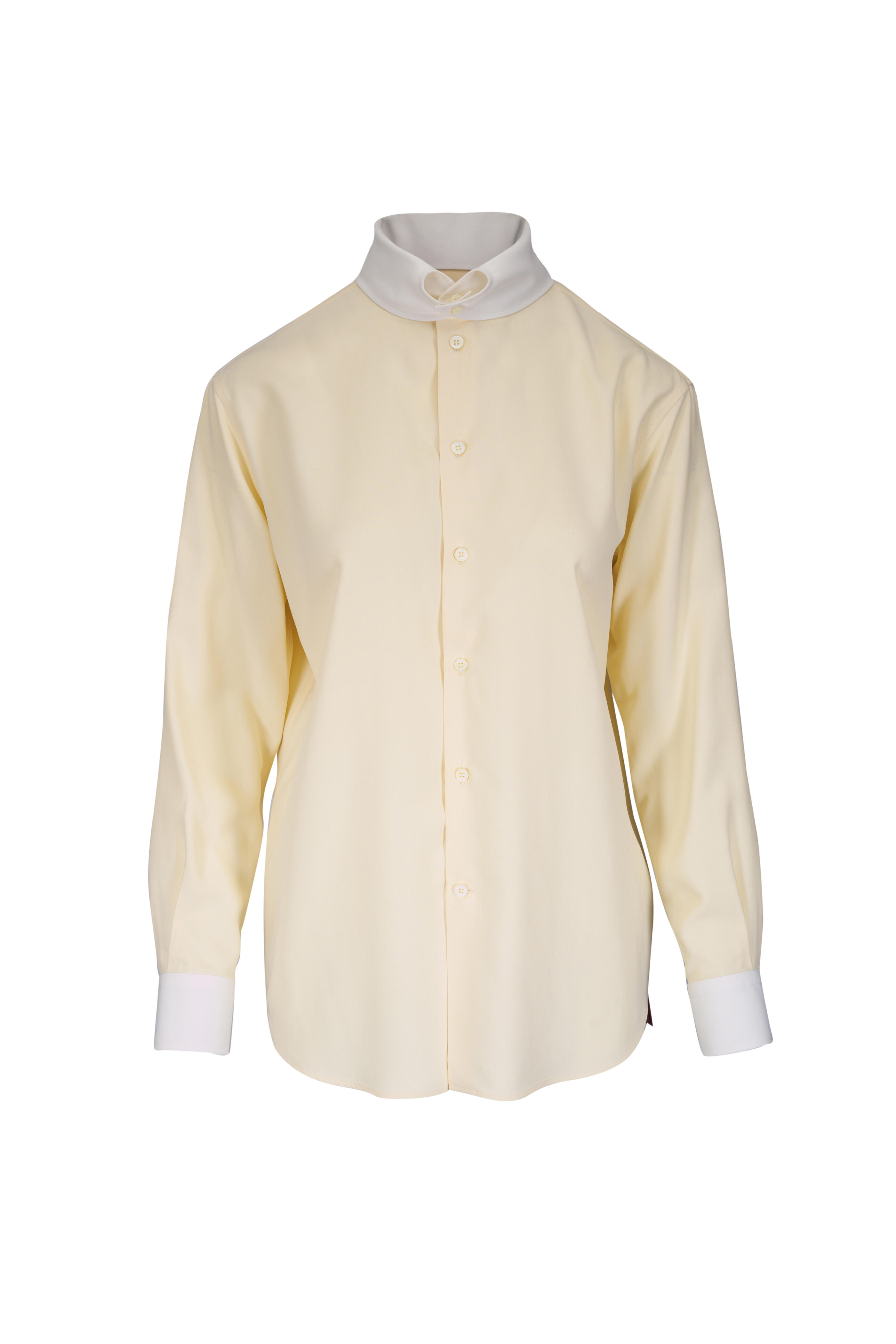 Loro Piana - Thea Lemon Chiffon Silk Blouse